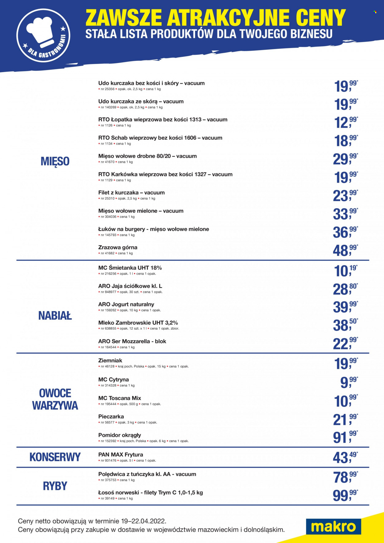 Gazetka Makro - 19.04.2022 - 22.04.2022. Strona 1