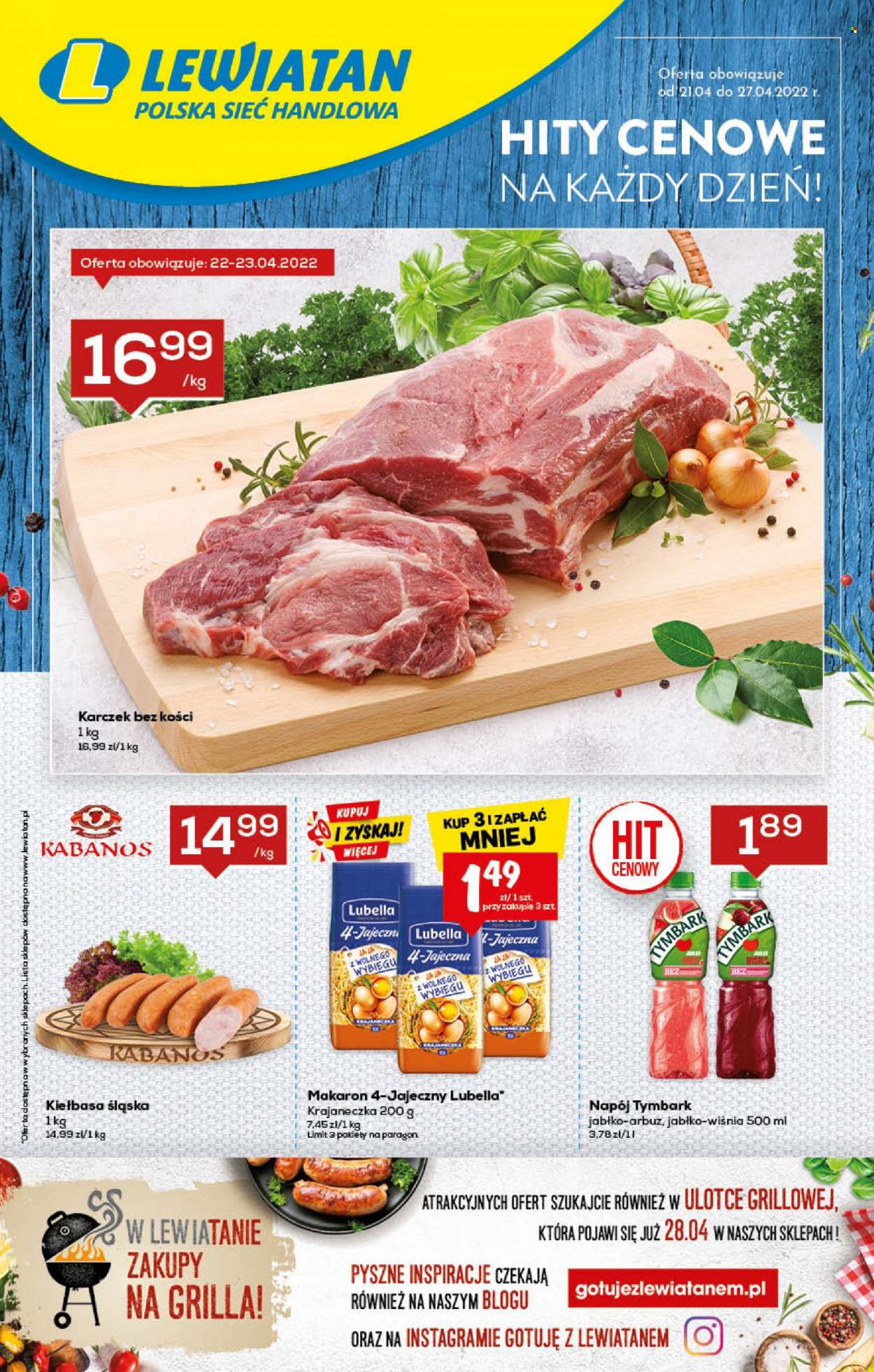 Gazetka Lewiatan - 21.04.2022 - 27.04.2022. Strona 1