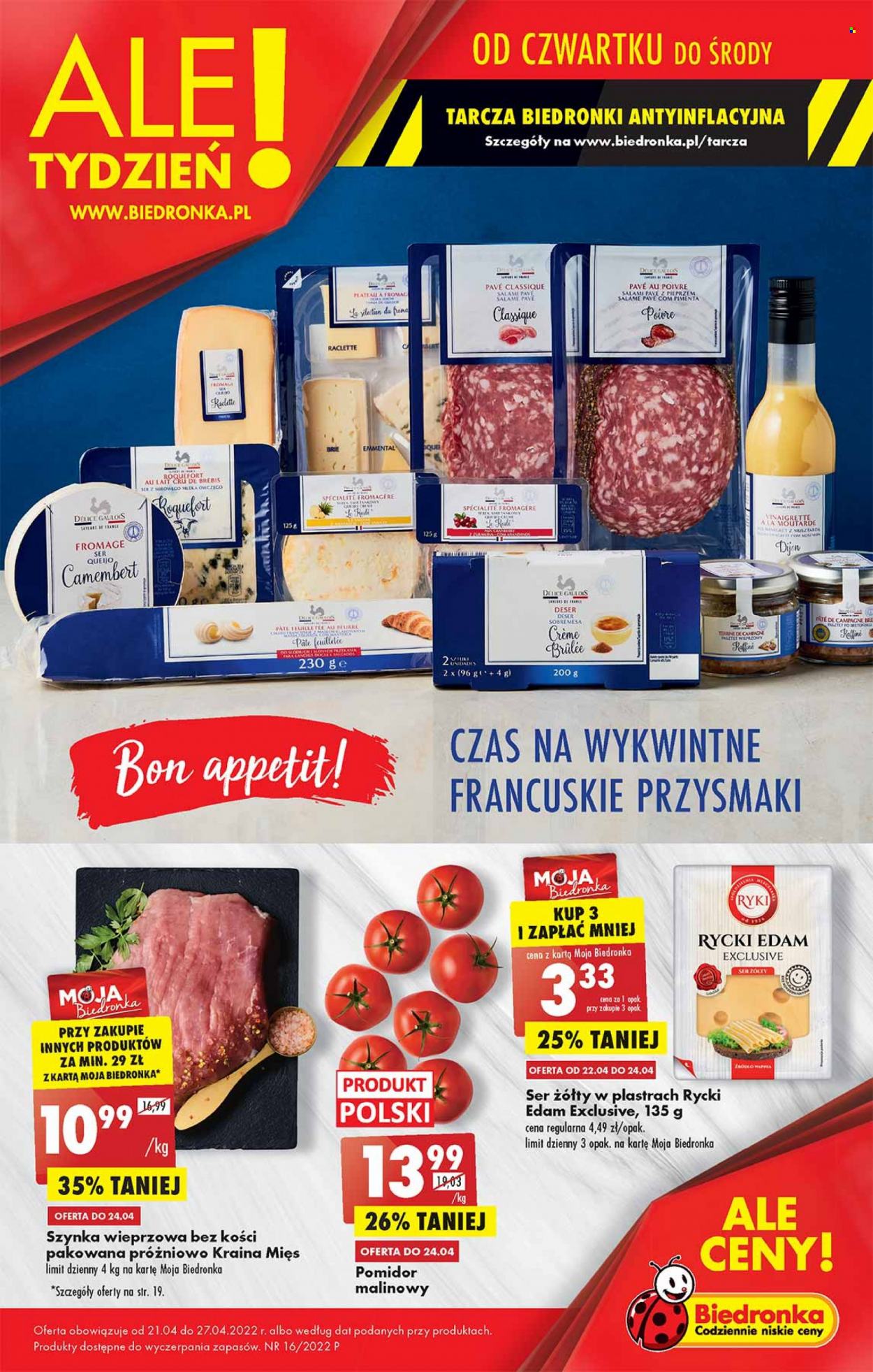Gazetka Biedronka - 21.04.2022 - 27.04.2022. Strona 1