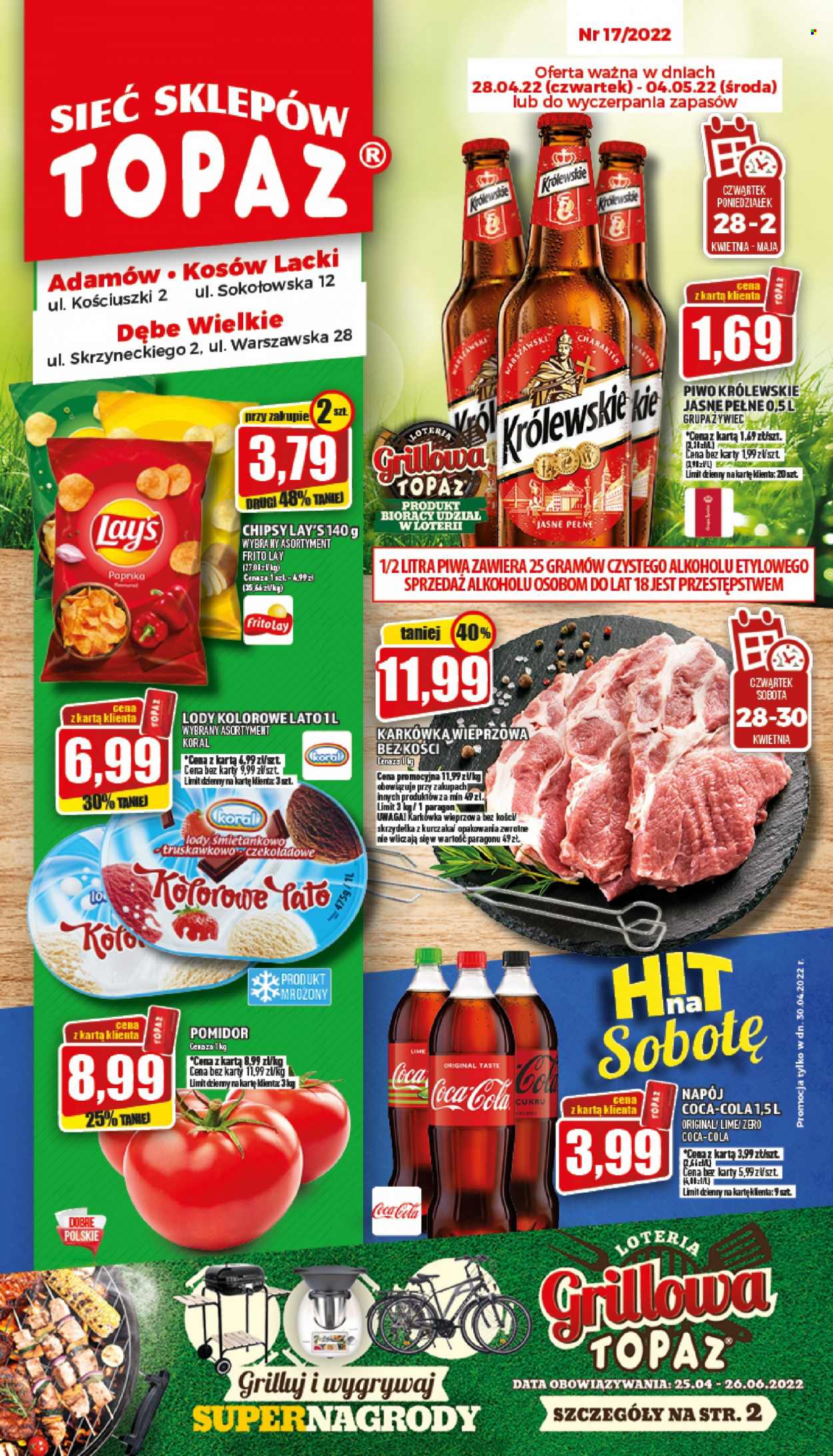 Gazetka Topaz - 28.04.2022 - 4.05.2022. Strona 1