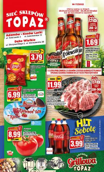 Gazetka Topaz - 28.04.2022 - 4.05.2022.