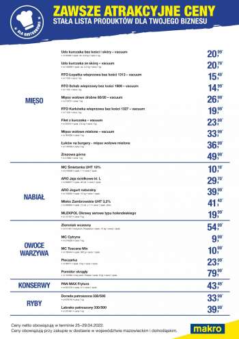 Gazetka Makro - 25.04.2022 - 29.04.2022.