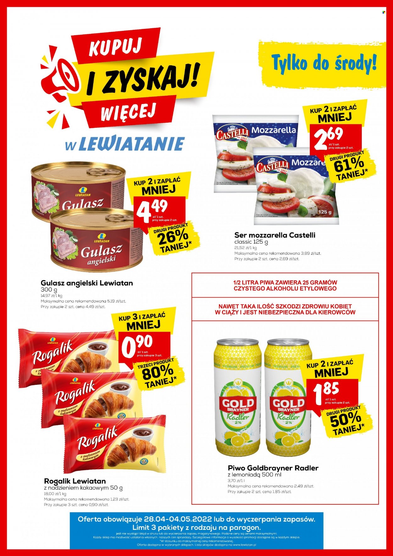 Gazetka Lewiatan - 28.04.2022 - 4.05.2022. Strona 1