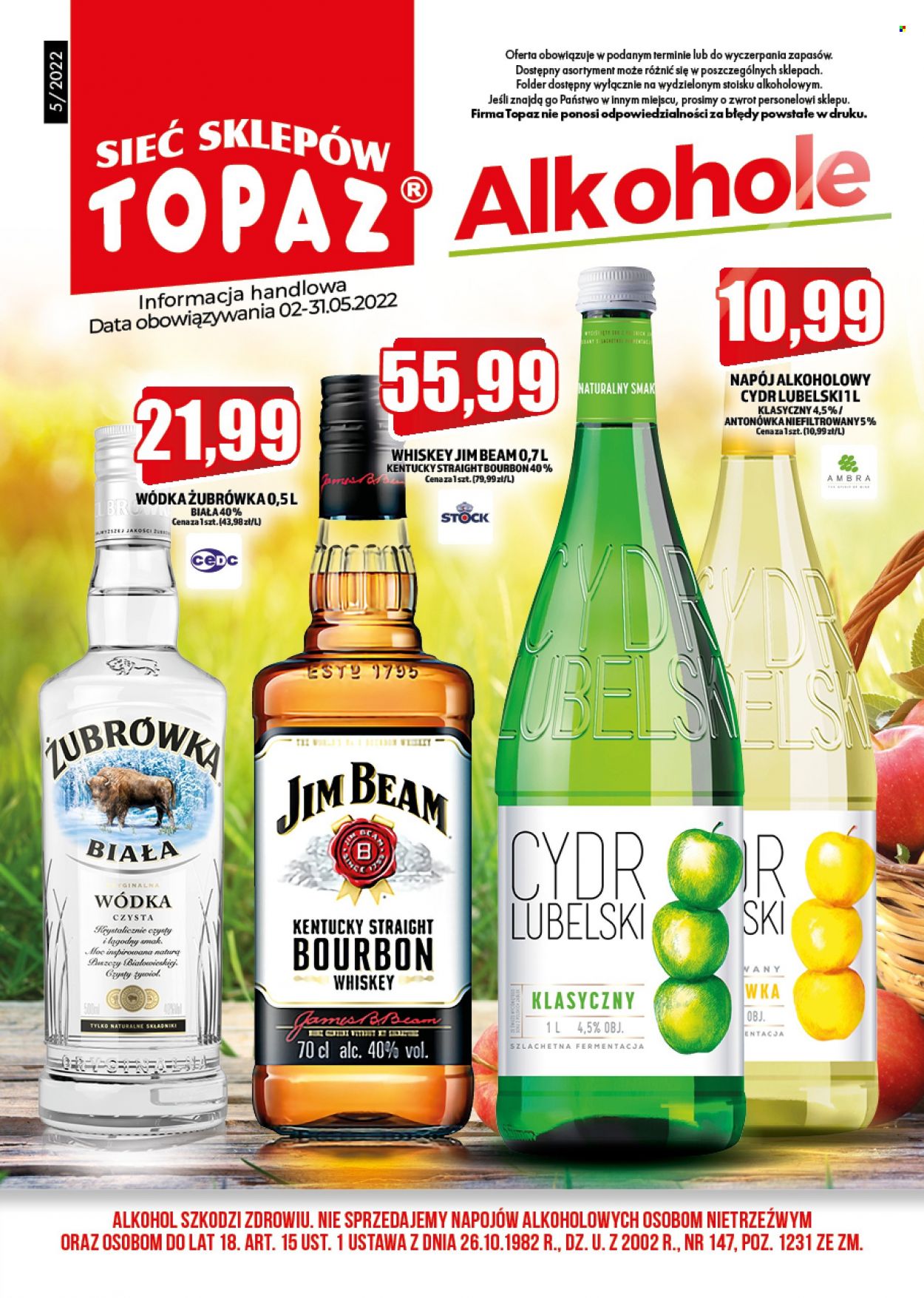 Gazetka Topaz - 2.05.2022 - 31.05.2022. Strona 1