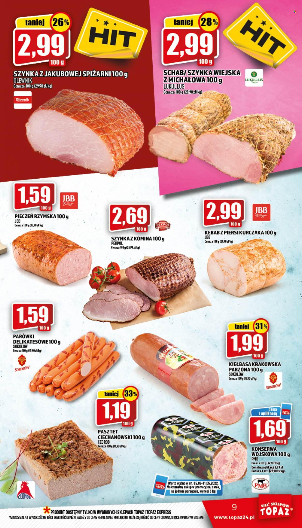Gazetka Topaz - 5.05.2022 - 11.05.2022. Strona 9