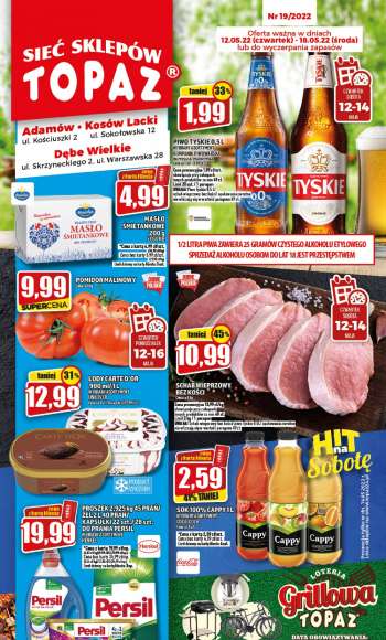 Gazetka Topaz - 12.05.2022 - 18.05.2022.