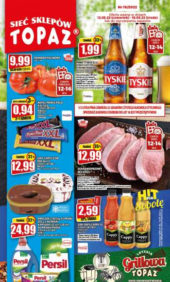 Gazetka Topaz - 12.05.2022 - 18.05.2022.