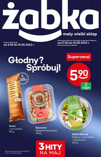 Gazetka Żabka - 27.04.2022 - 10.05.2022.