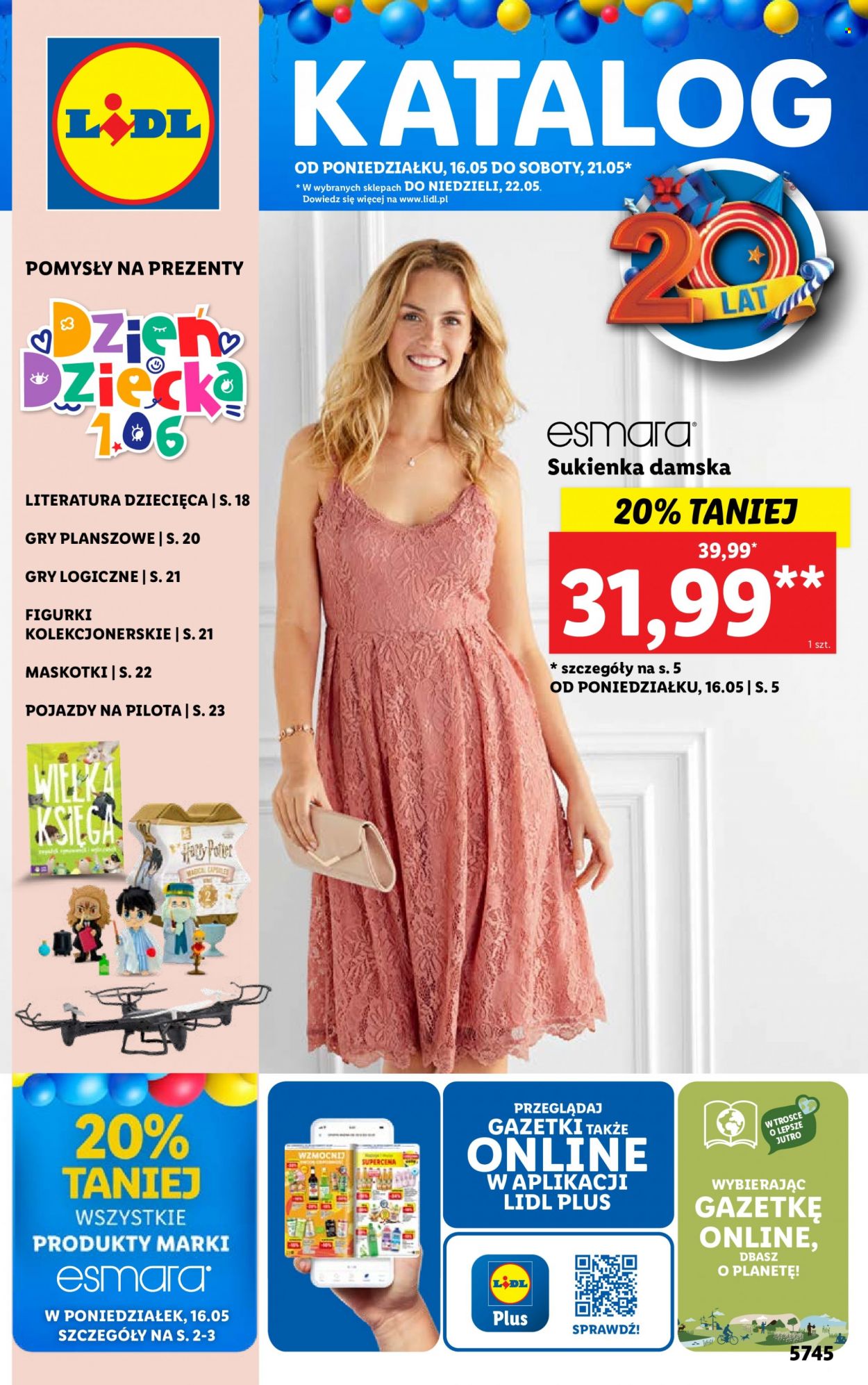 Gazetka Lidl - 16.05.2022 - 22.05.2022 - Produkty w akcji - Esmara, sukienka. Strona 1.