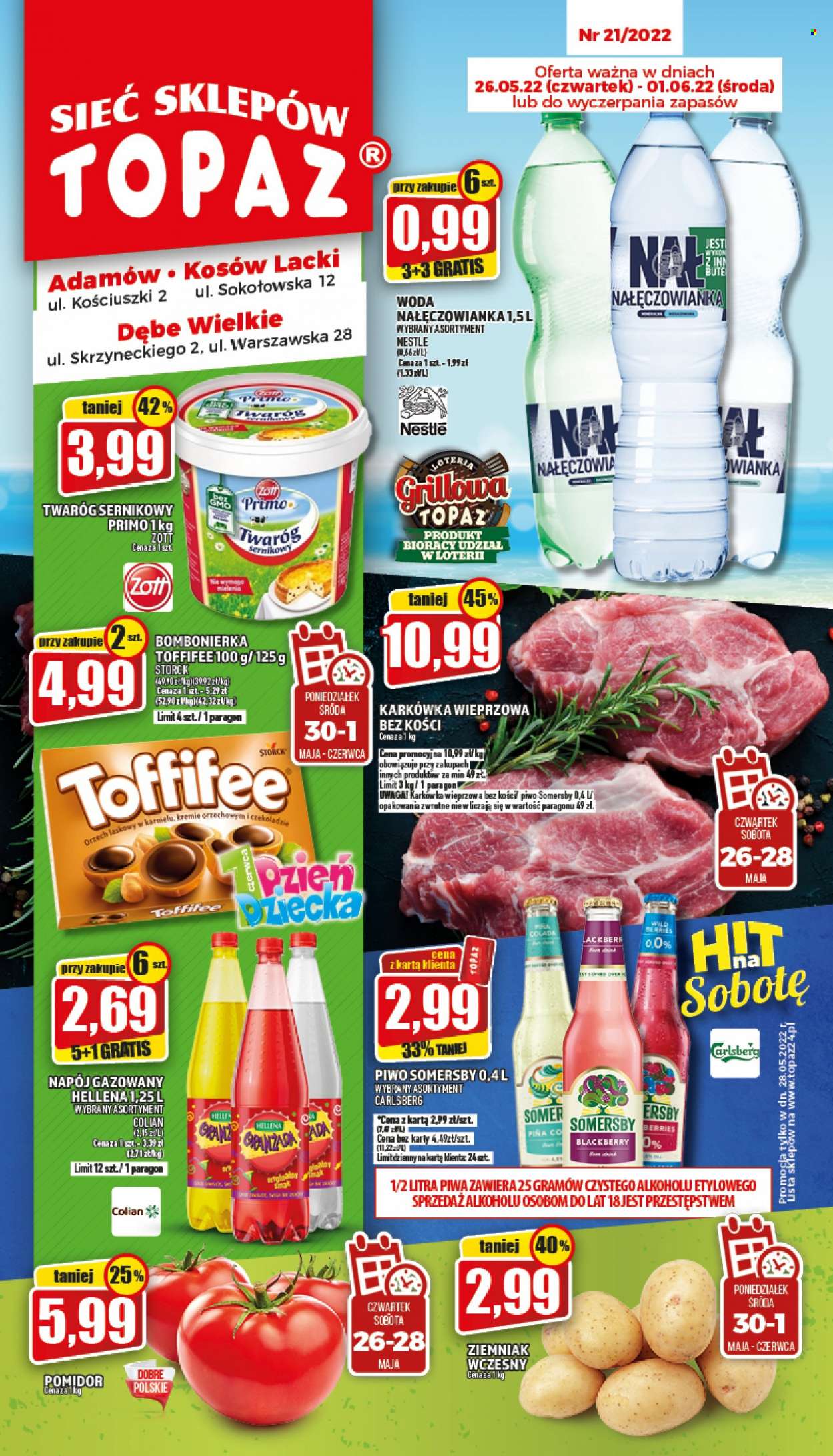 Gazetka Topaz - 26.05.2022 - 1.06.2022. Strona 1