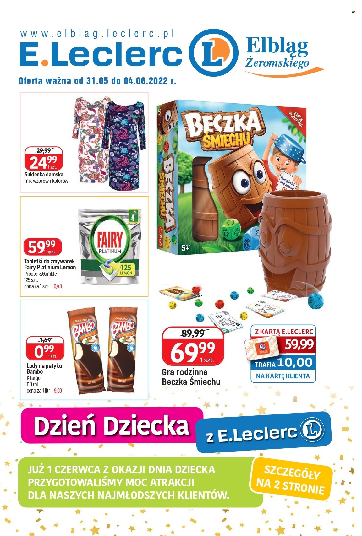 Gazetka E.Leclerc - 31.05.2022 - 4.06.2022. Strona 1