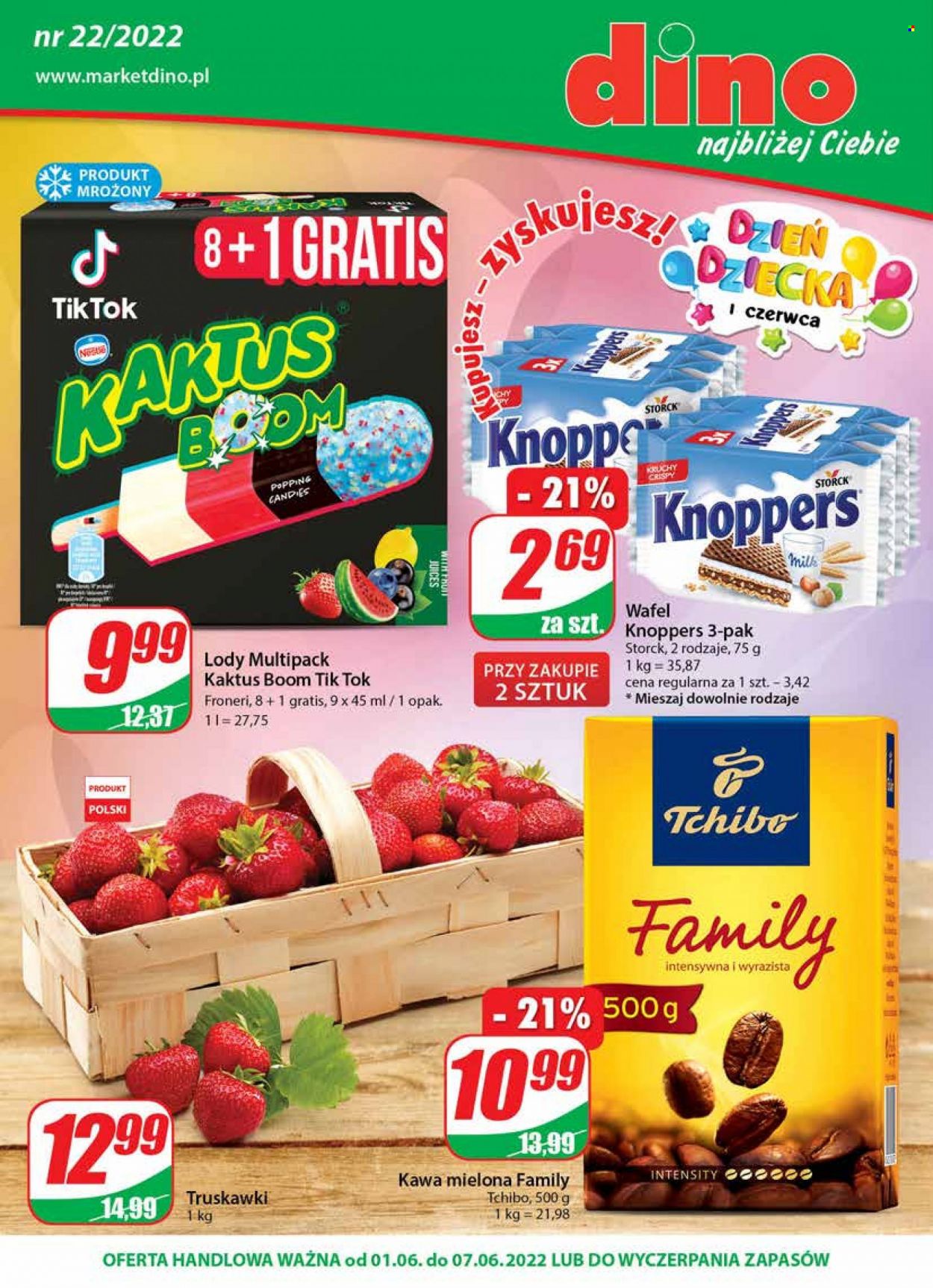 Gazetka Dino - 1.06.2022 - 7.06.2022. Strona 1