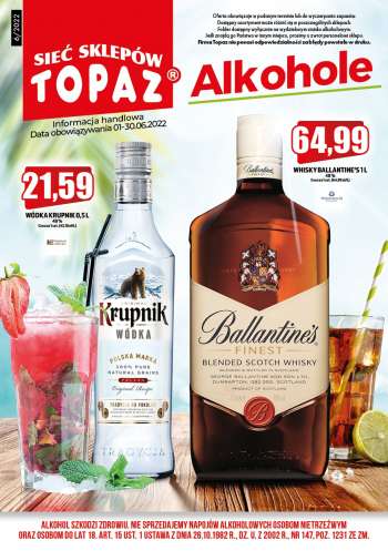 Gazetka Topaz - 1.06.2022 - 30.06.2022.