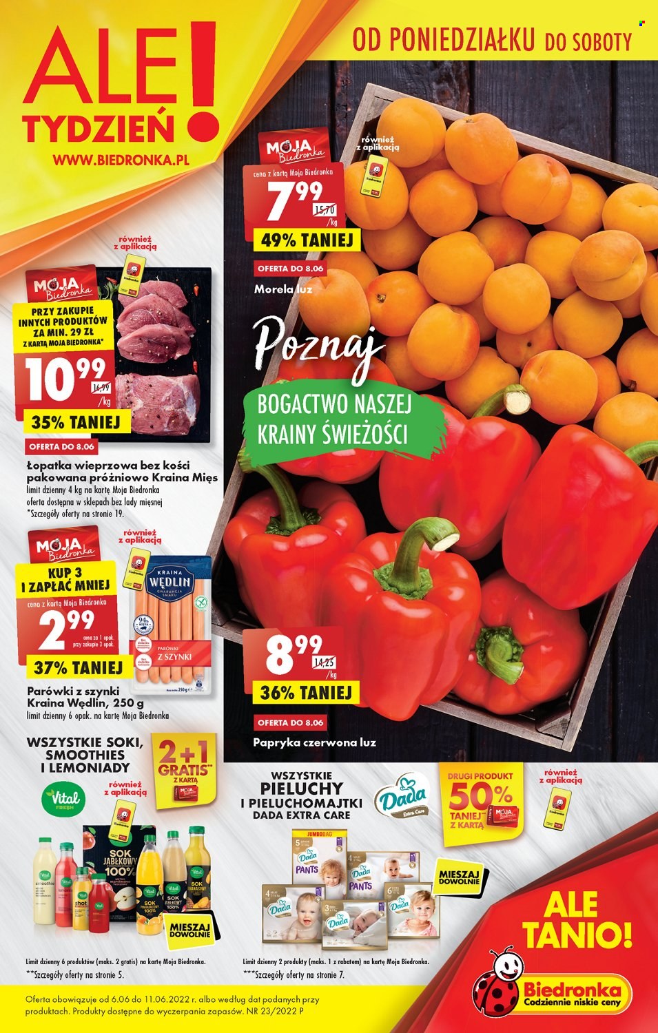 Gazetka Biedronka - 6.06.2022 - 11.06.2022. Strona 1