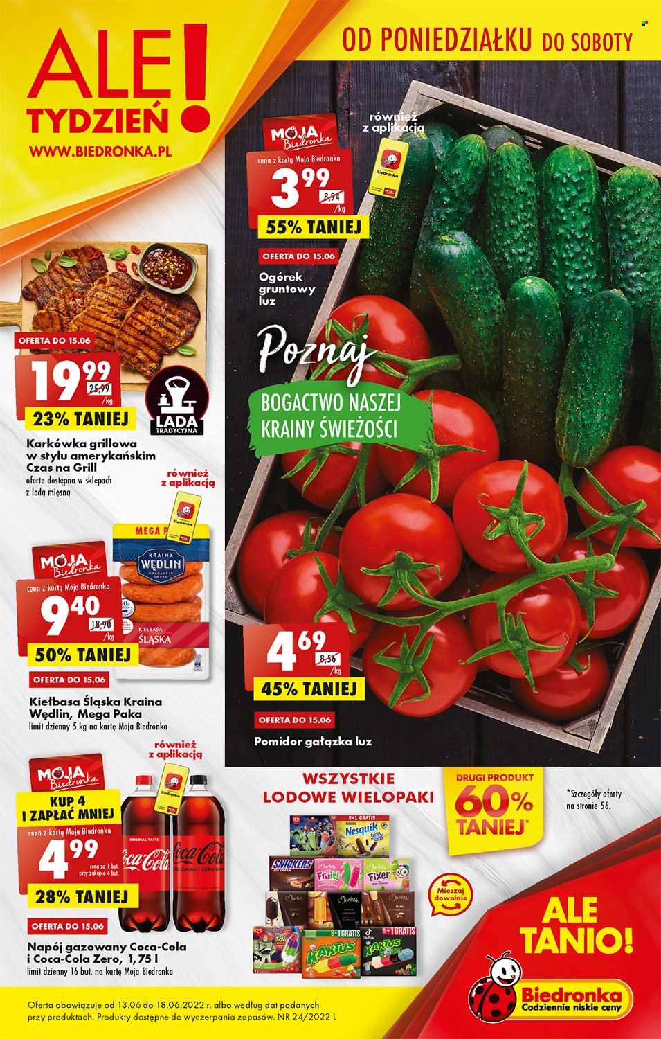 Gazetka Biedronka - 13.06.2022 - 18.06.2022. Strona 1