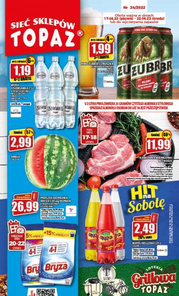 Gazetka Topaz - 17.06.2022 - 22.06.2022.