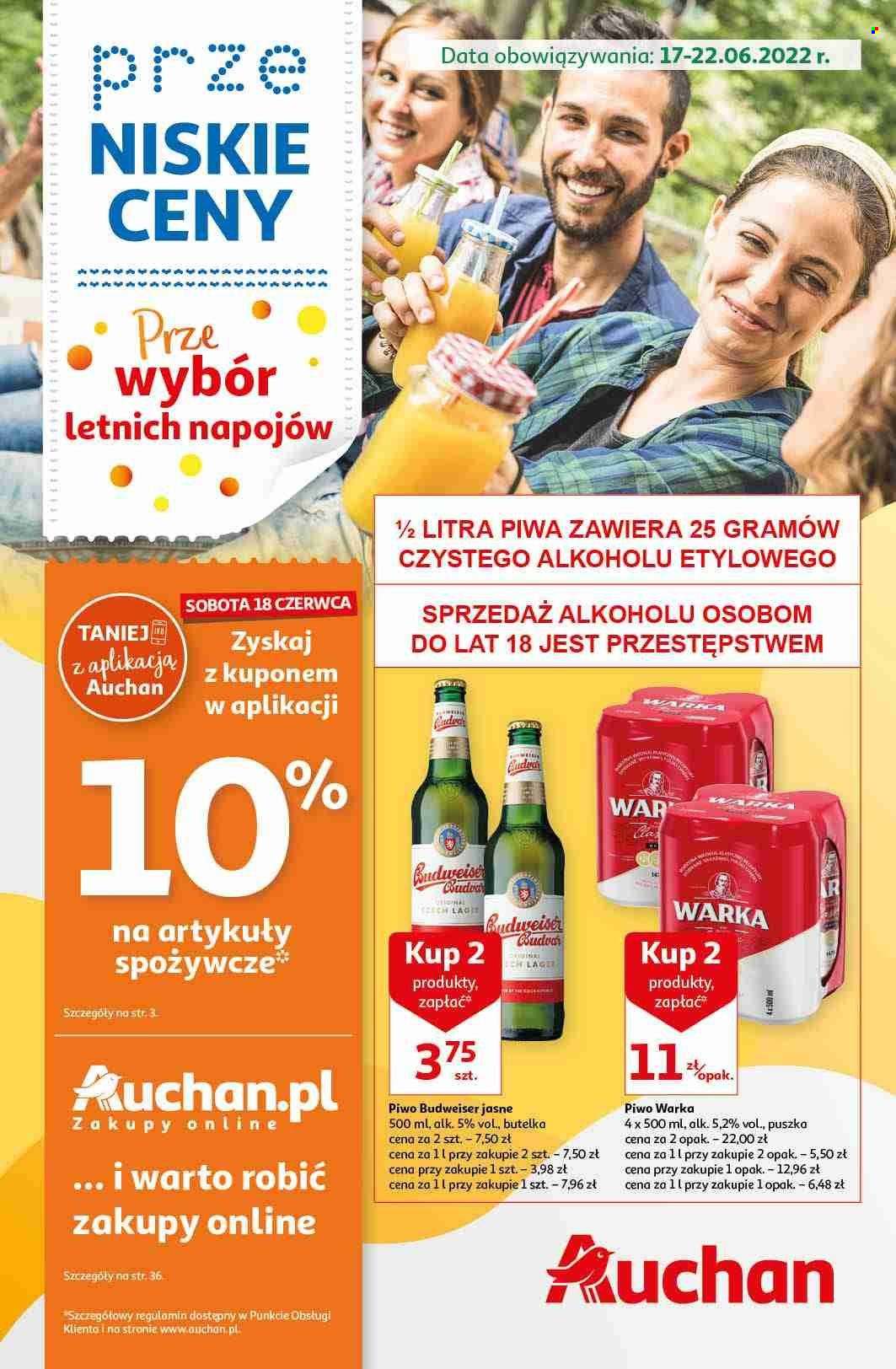Gazetka Auchan - 17.06.2022 - 22.06.2022. Strona 1
