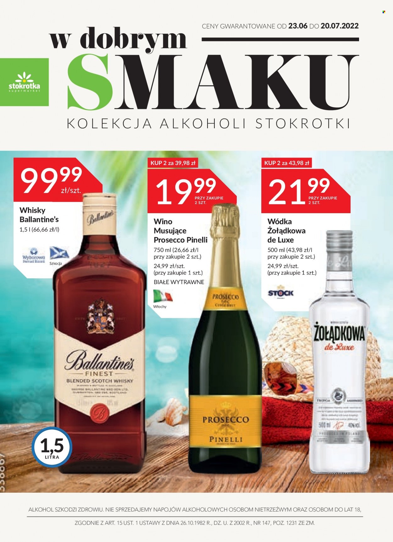 Gazetka Stokrotka Supermarket - 23.06.2022 - 20.07.2022. Strona 1