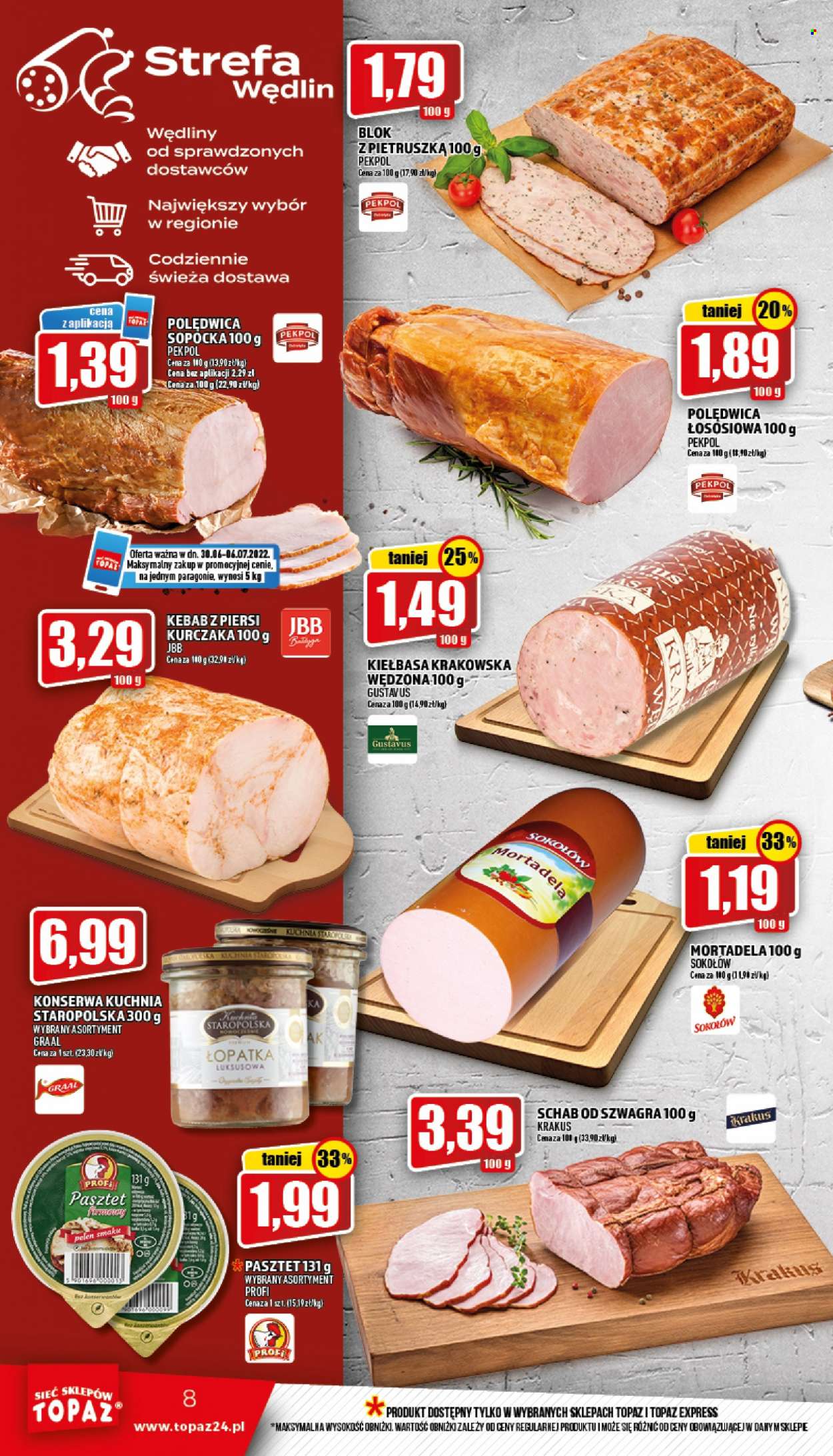 Gazetka Topaz - 30.06.2022 - 6.07.2022. Strona 8