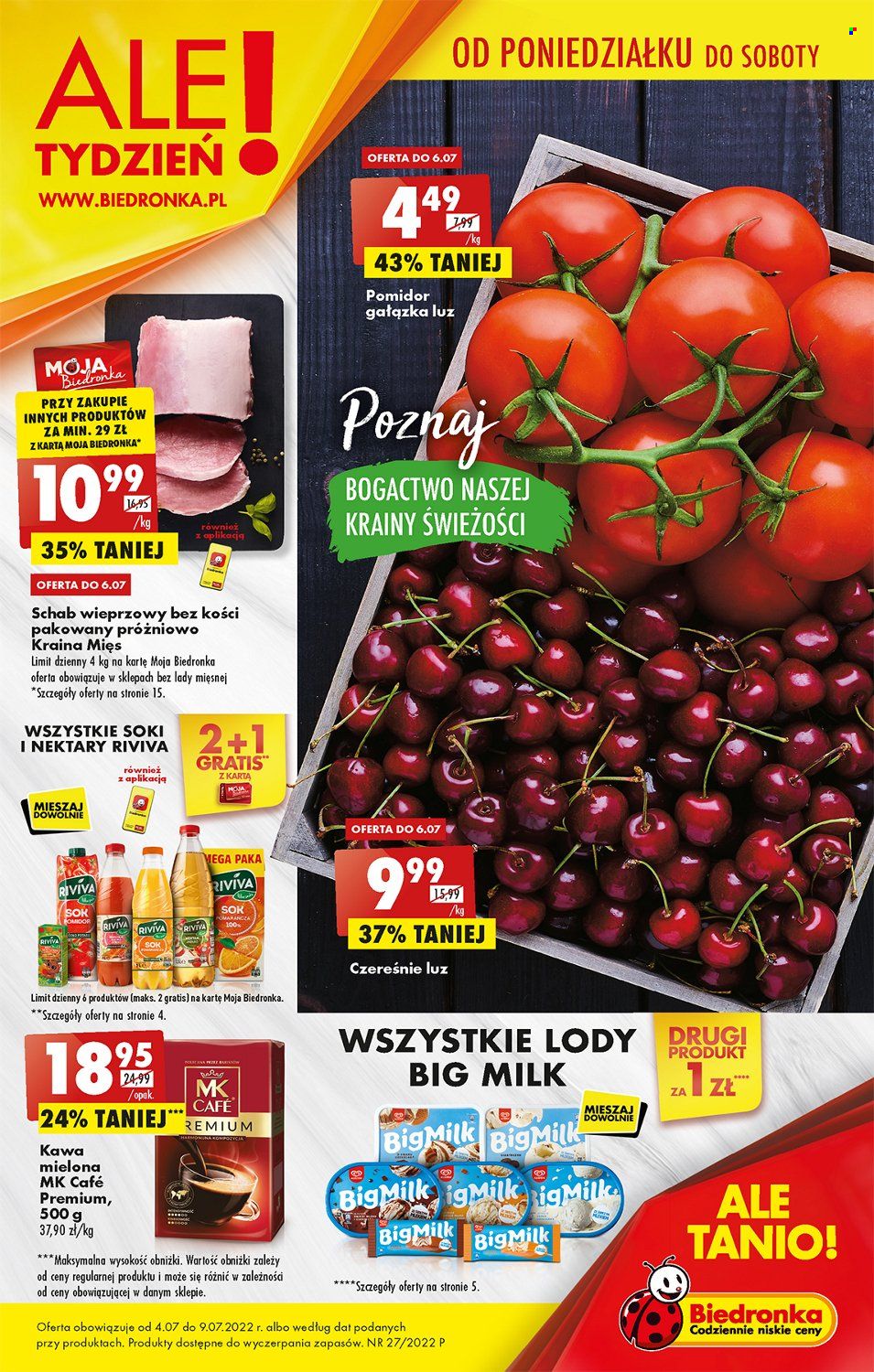 Gazetka Biedronka - 4.07.2022 - 9.07.2022. Strona 1