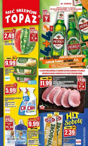 Gazetka Topaz - 7.07.2022 - 13.07.2022.