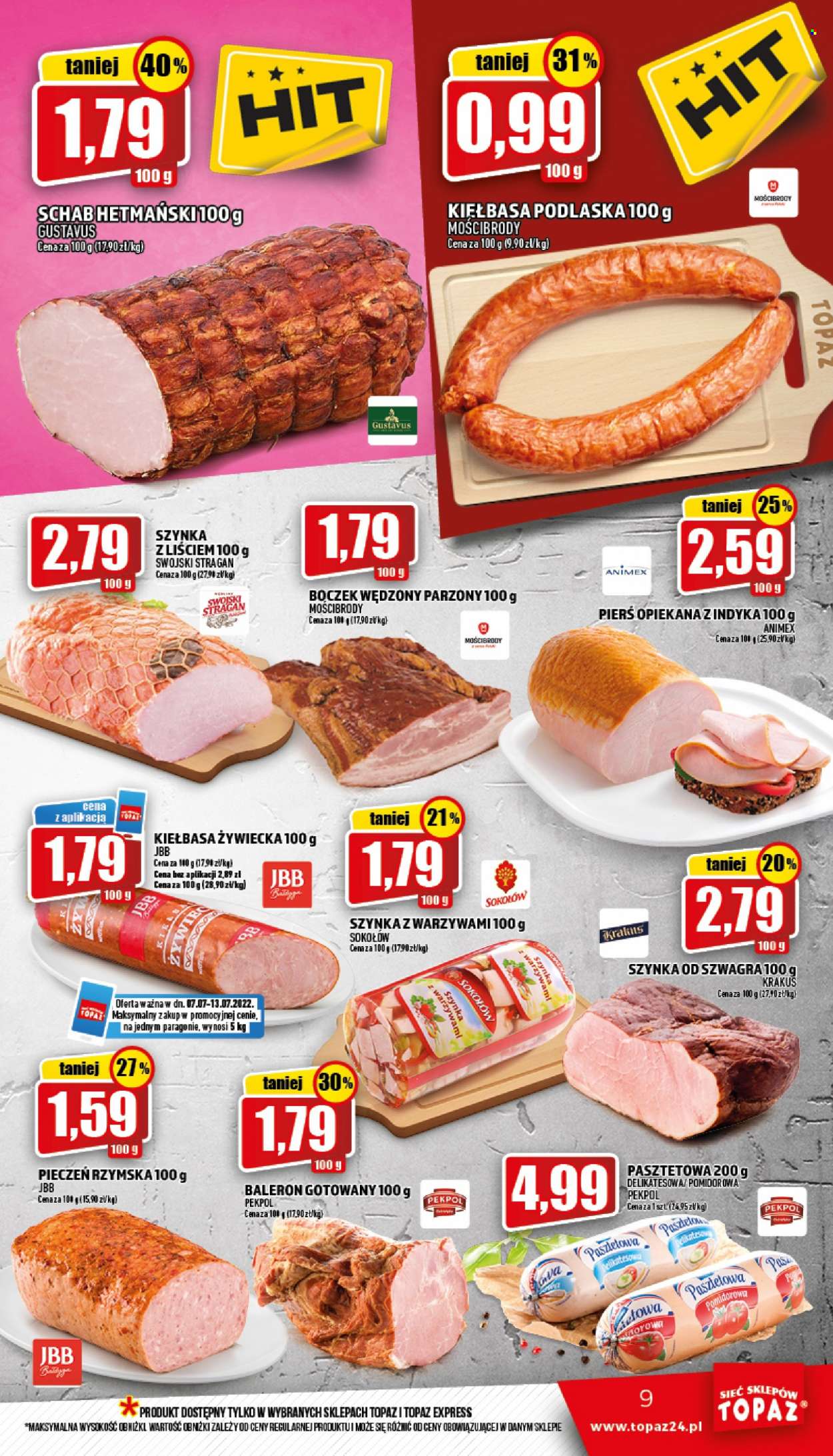 Gazetka Topaz - 7.07.2022 - 13.07.2022. Strona 9