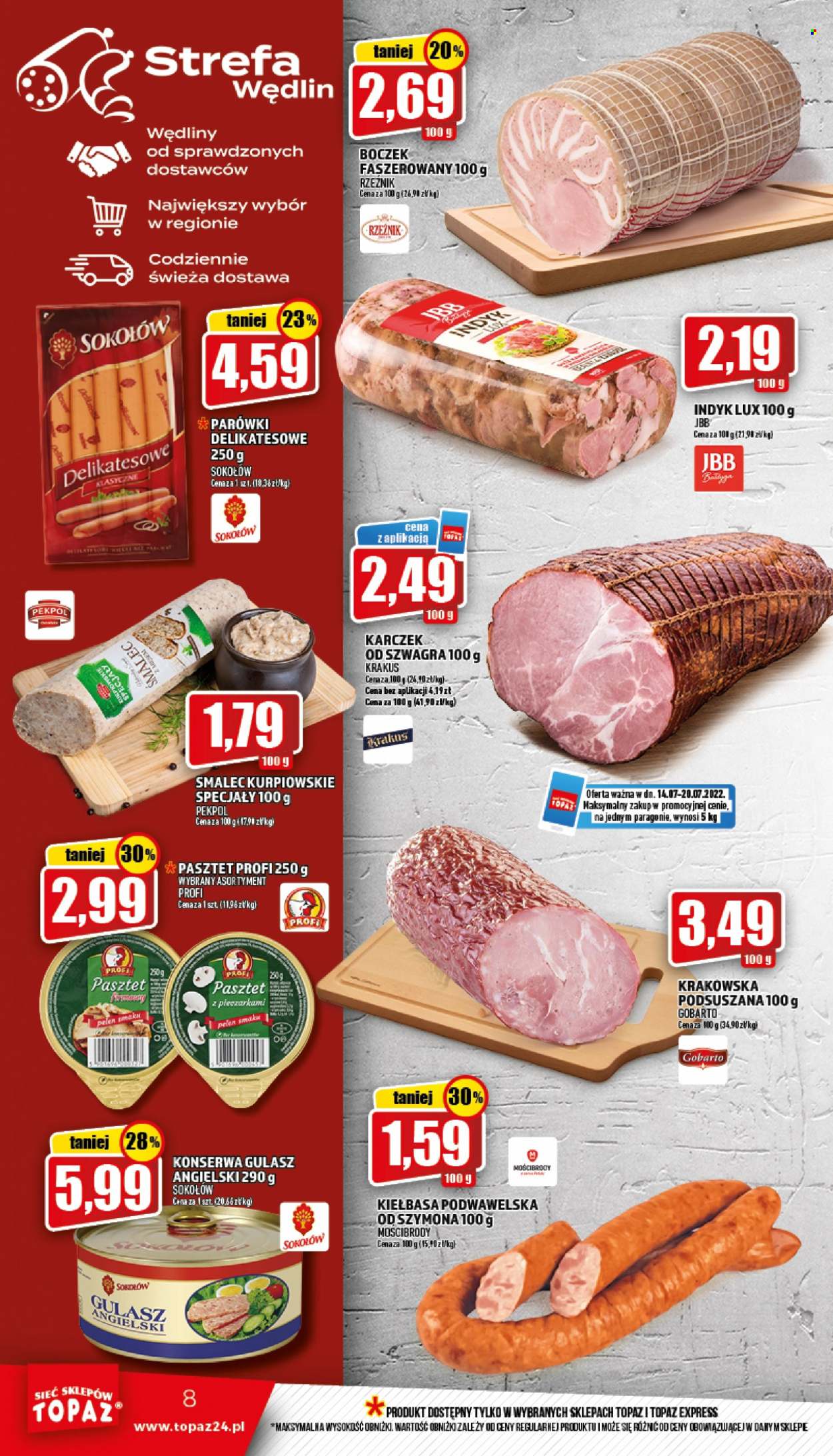 Gazetka Topaz - 14.07.2022 - 20.07.2022. Strona 8