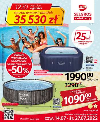 Gazetka Selgros - 14.07.2022 - 27.07.2022.