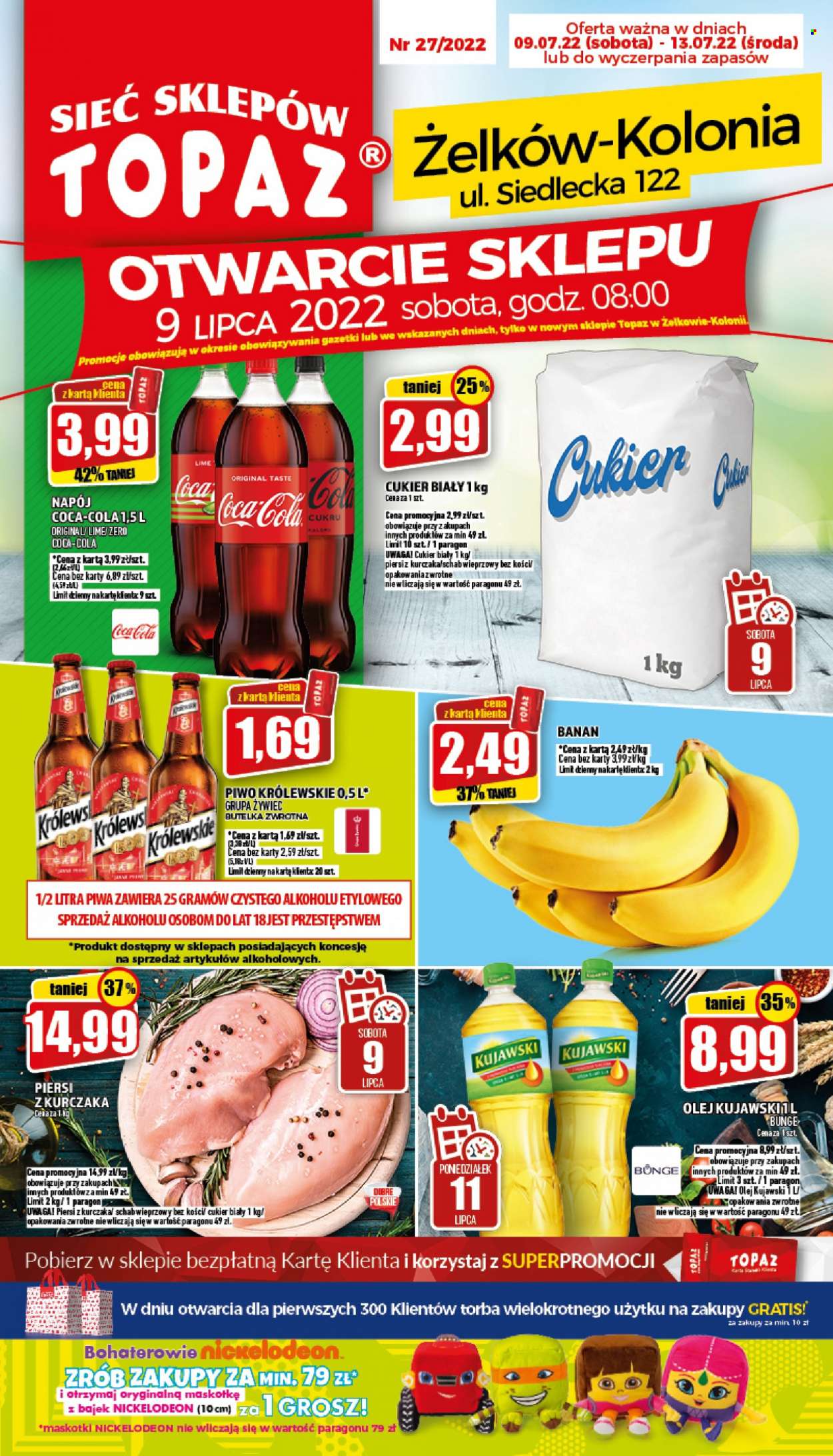 Gazetka Topaz - 9.07.2022 - 13.07.2022. Strona 1