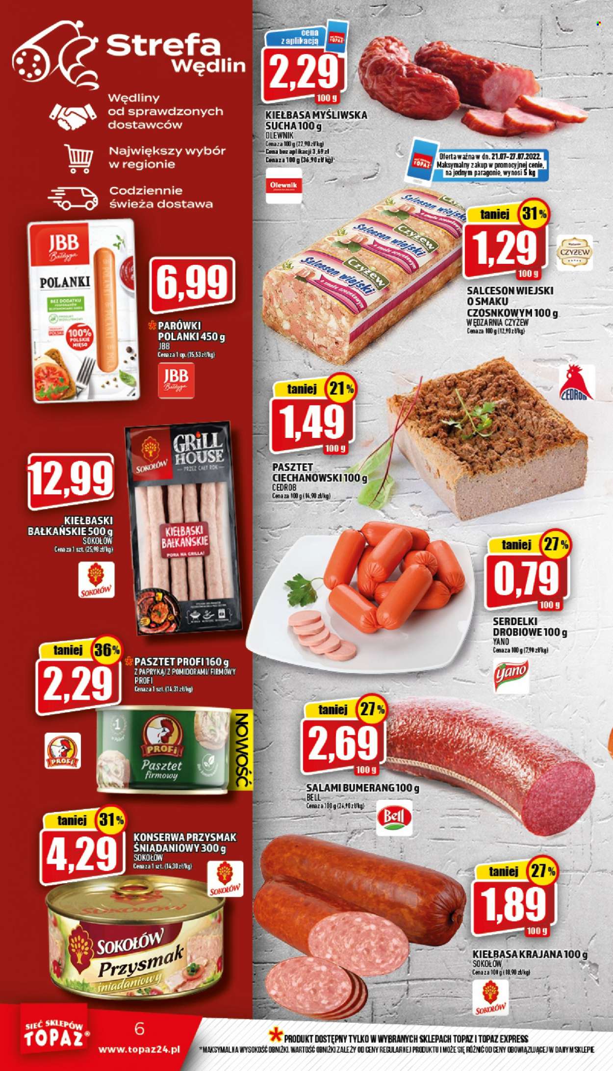 Gazetka Topaz - 21.07.2022 - 27.07.2022. Strona 6