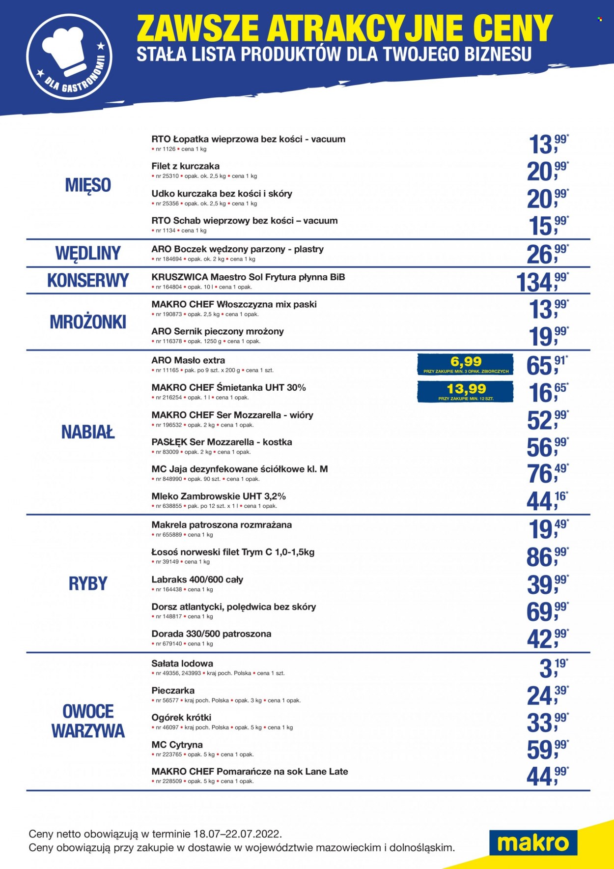 Gazetka Makro - 18.07.2022 - 22.07.2022. Strona 1