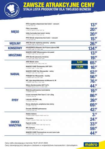 Gazetka Makro - 18.07.2022 - 22.07.2022.