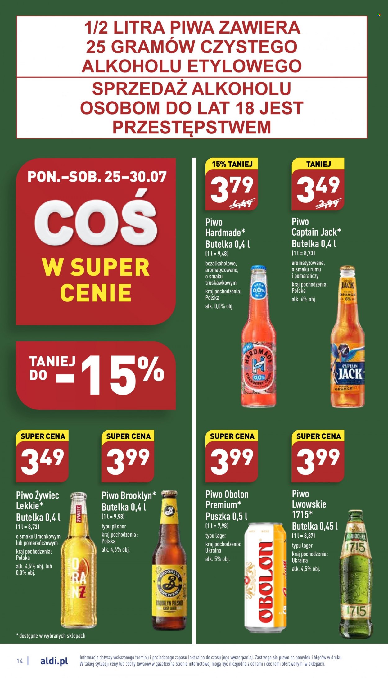 Gazetka ALDI - 25.07.2022 - 30.07.2022. Strona 14