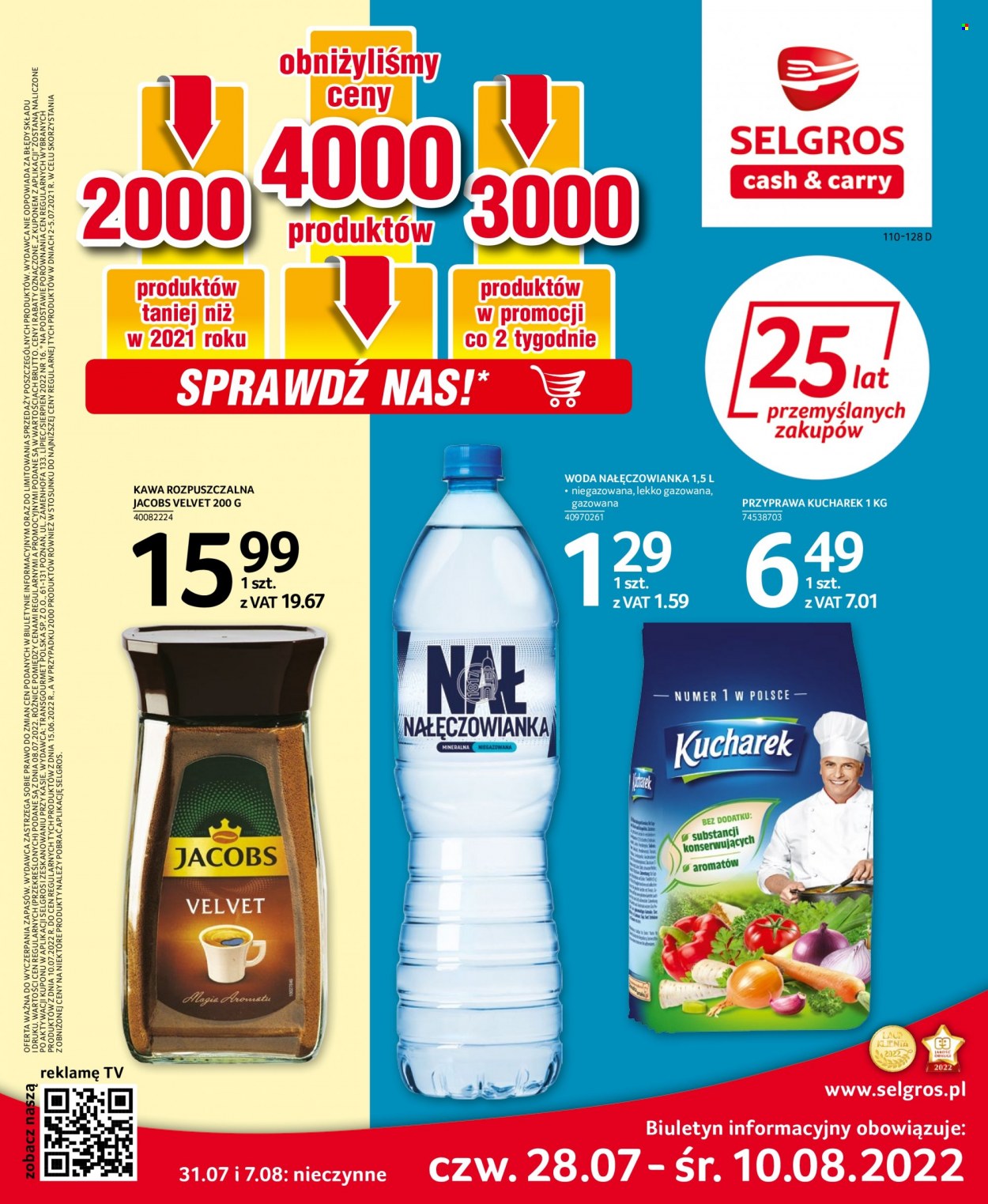 Gazetka Selgros - 28.07.2022 - 10.08.2022. Strona 1