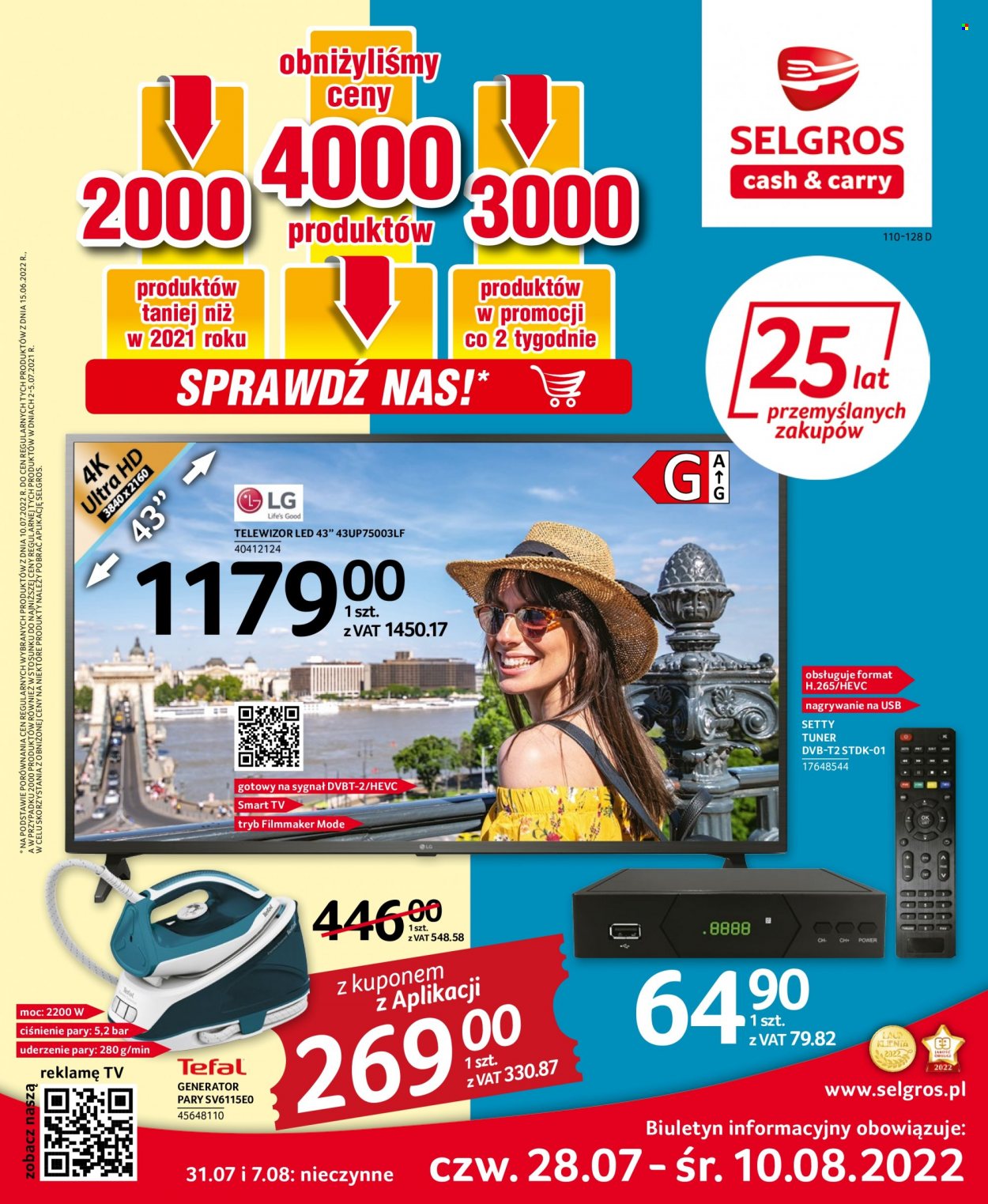 Gazetka Selgros - 28.07.2022 - 10.08.2022. Strona 1