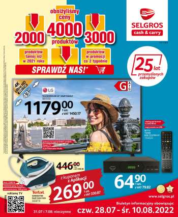 Gazetka Selgros - 28.07.2022 - 10.08.2022.