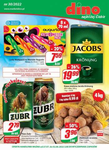 Gazetka Dino - 27.07.2022 - 2.08.2022.