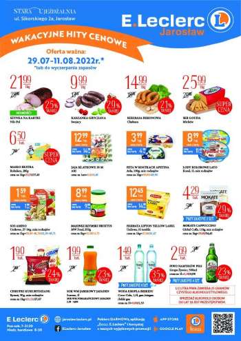 Gazetka E.Leclerc - 29.07.2022 - 11.08.2022.