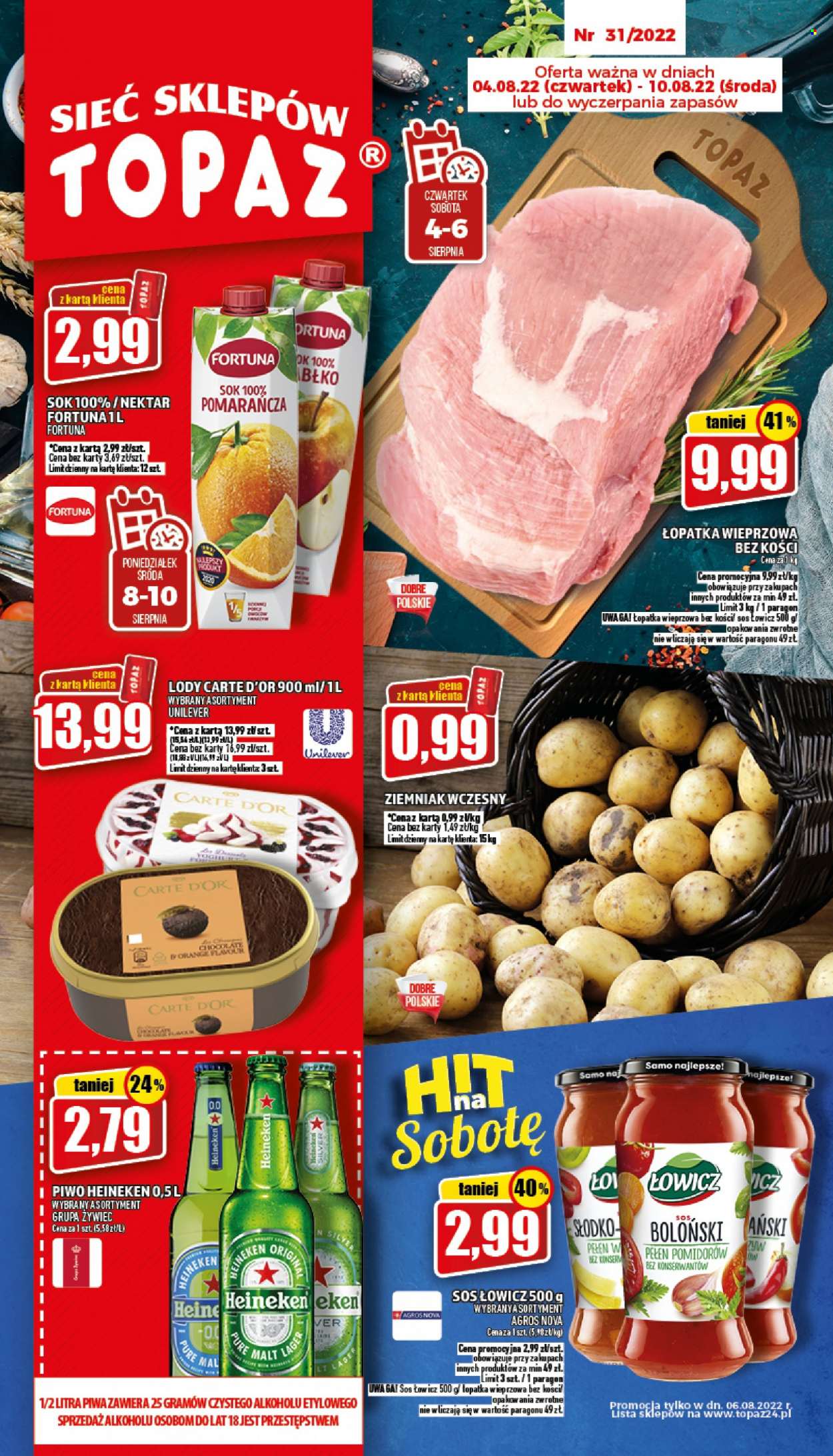 Gazetka Topaz - 4.08.2022 - 10.08.2022. Strona 1