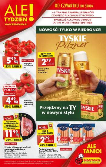 Gazetka Biedronka - 4.08.2022 - 10.08.2022.