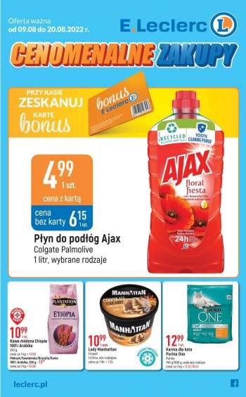 Gazetka E.Leclerc - 9.08.2022 - 20.08.2022.