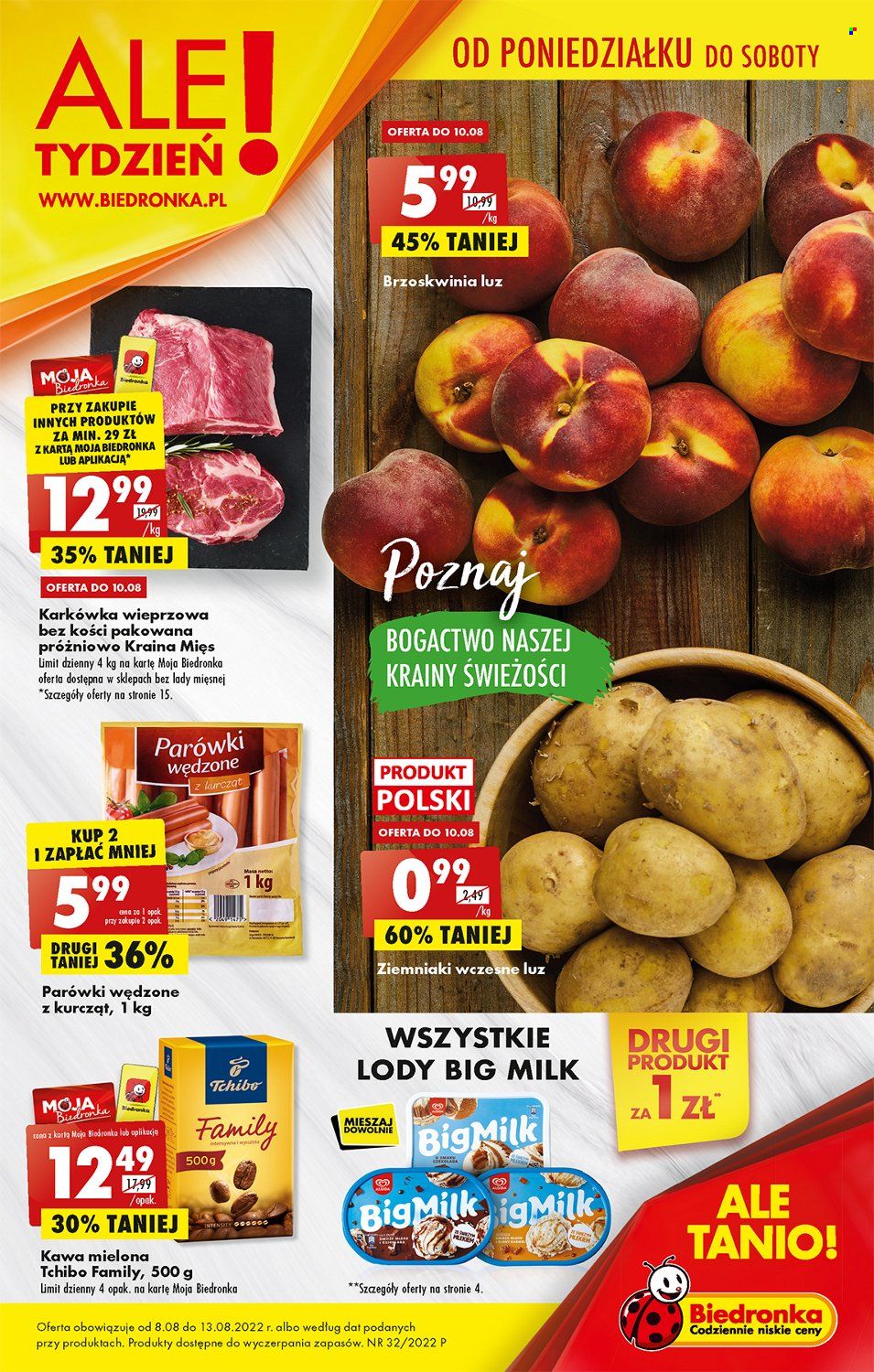 Gazetka Biedronka - 8.08.2022 - 13.08.2022. Strona 1
