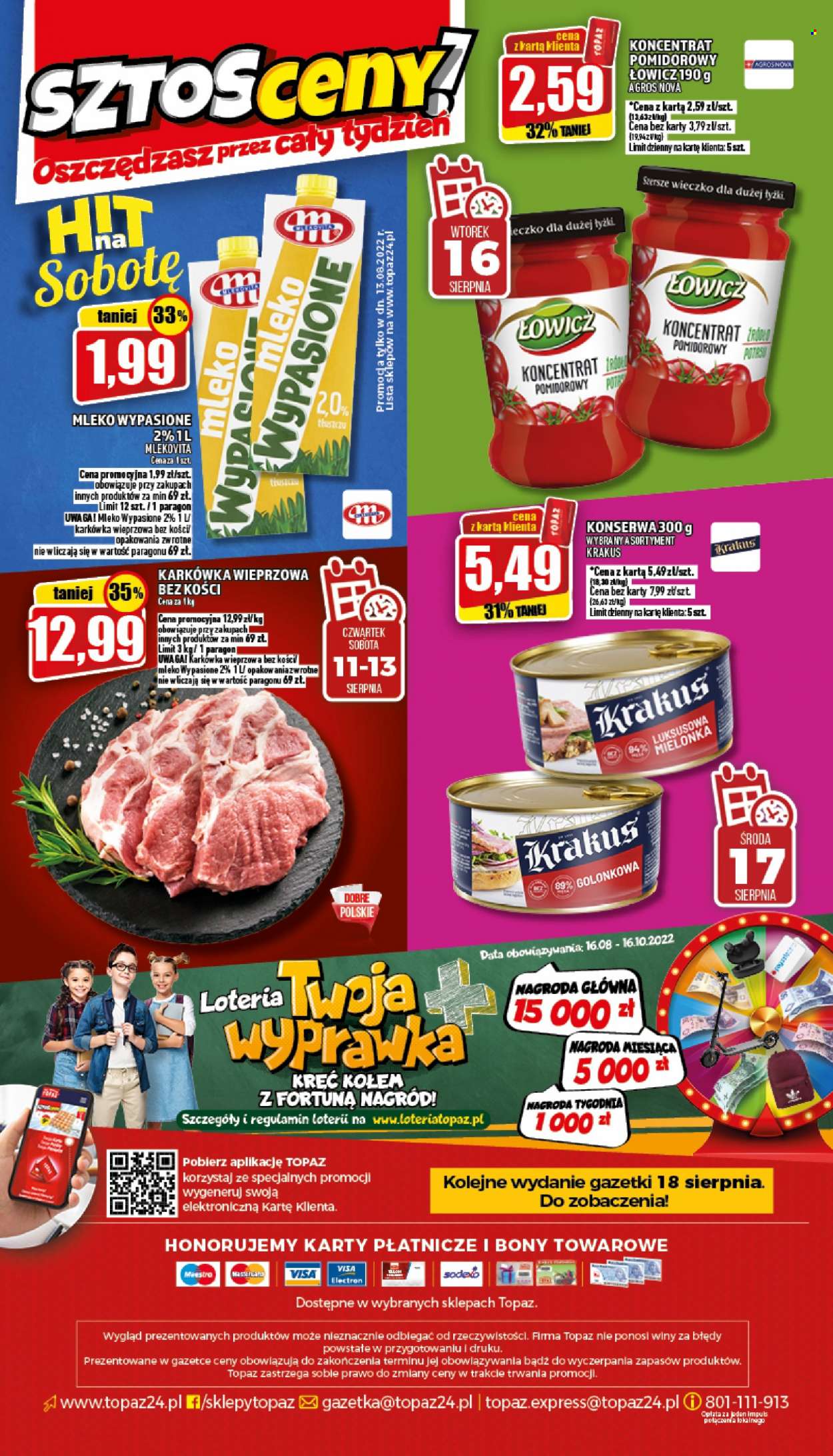 Gazetka Topaz - 11.08.2022 - 17.08.2022. Strona 20