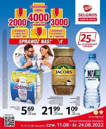 Gazetka Selgros - 11.08.2022 - 24.08.2022.