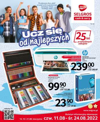 Gazetka Selgros - 11.08.2022 - 24.08.2022.