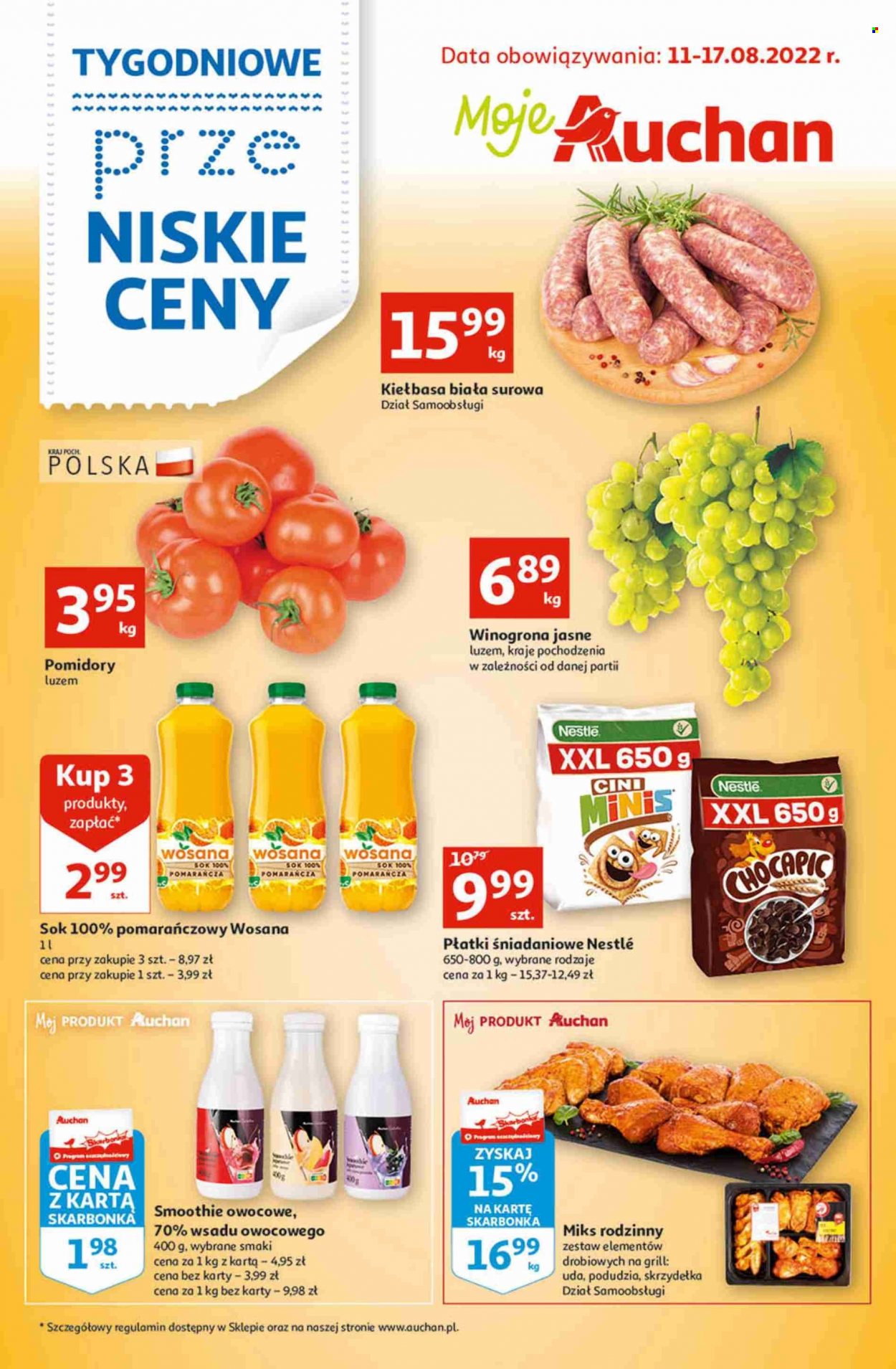 Gazetka Auchan - 11.08.2022 - 17.08.2022. Strona 1