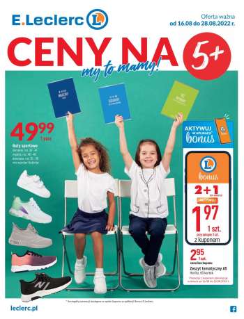 Gazetka E.Leclerc - 16.08.2022 - 28.08.2022.