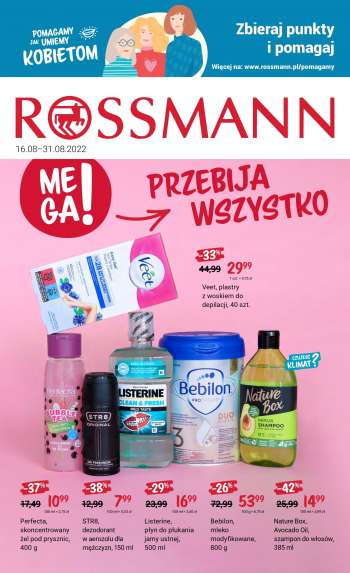 Gazetka Rossmann - 16.08.2022 - 31.08.2022.