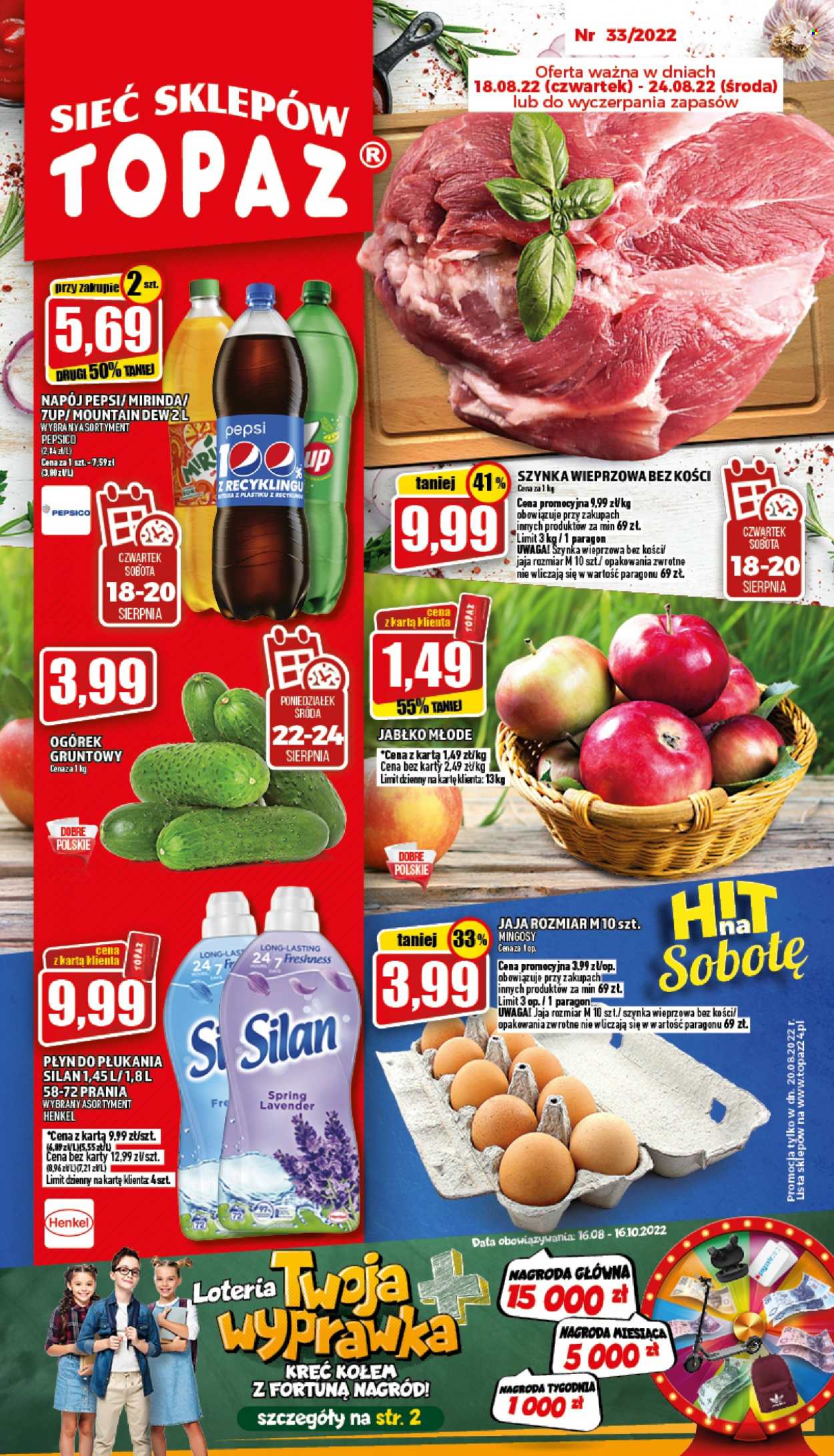 Gazetka Topaz - 18.08.2022 - 24.08.2022. Strona 1
