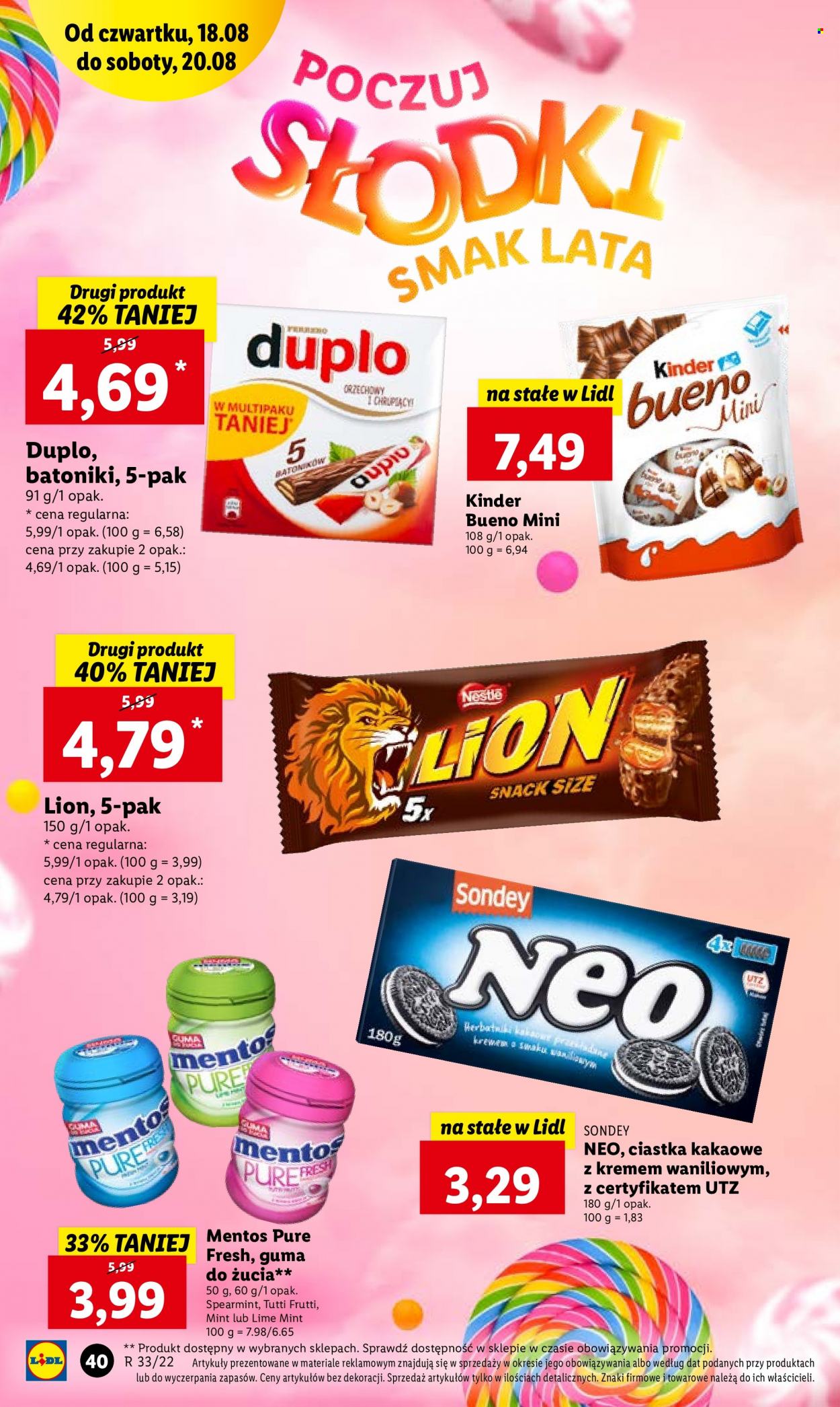 Gazetka Lidl - 18.08.2022 - 20.08.2022. Strona 40